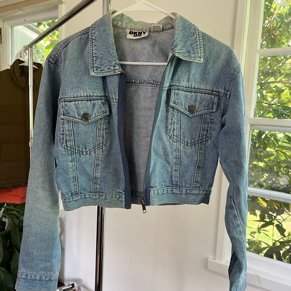 Vintage DKNY Zip Denim Jean Jacket